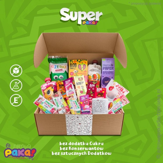 SUPER PAKA | Zestaw zdrowych słodyczy i przekąsek dla dzieci