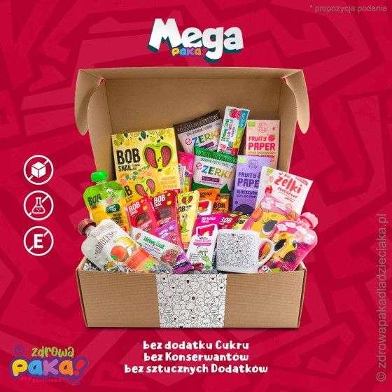 Słodycze bez dodatku cukru dla dzieci : Mega Paka