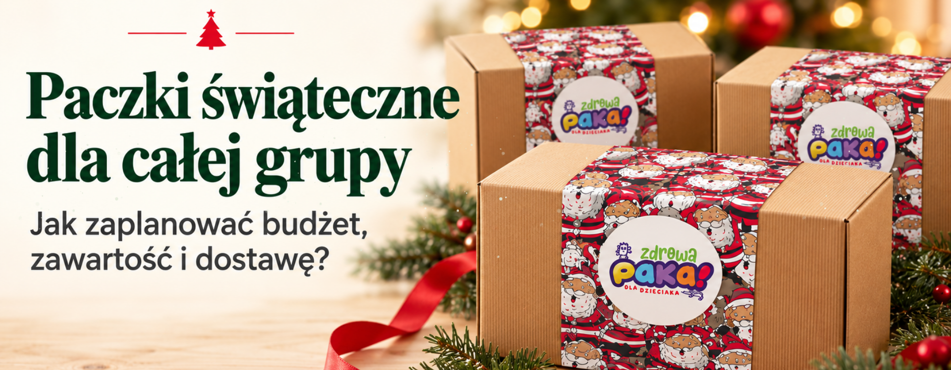 Jak zamówić paczki świąteczne dla dzieci w żłobku, przedszkolu, szkole i firmie?